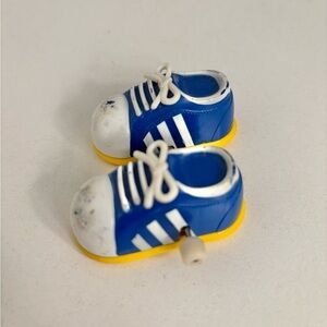 2/$10 Vintage 80s Wind-Up Toy Sneakers by TOMY - needs repair